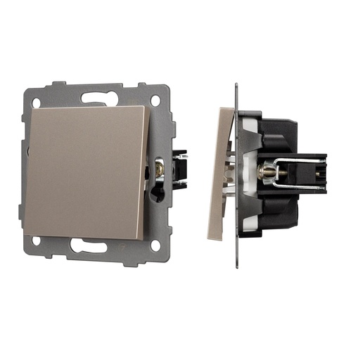 Механизм выключателя одноклавишный проходной SWT-MKP1-PL-GD-V (250V, 10A) (Arlight, -)