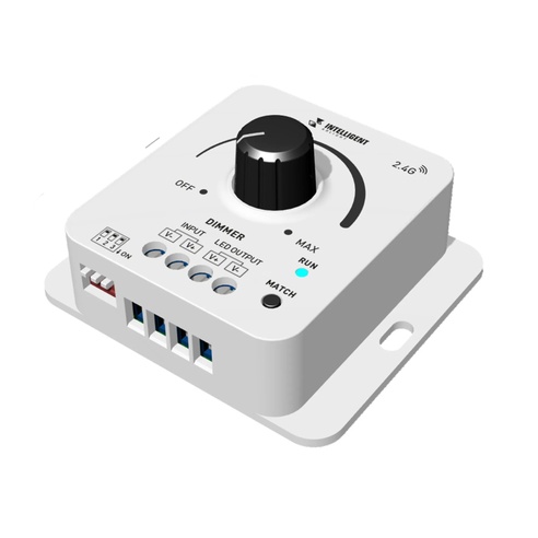 INTELLIGENT ARLIGHT Диммер SMART-PWM-101-32-DIM-SUF (12-48V, 1x8A, 2.4G) (IARL, IP20 Пластик, 5 лет)
