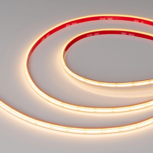 Лента светодиодная герметичная COB-PS-X400-7mm 24V Warm2700 (7.2 W/m, IP67, CSP, 5m) (Arlight, -)