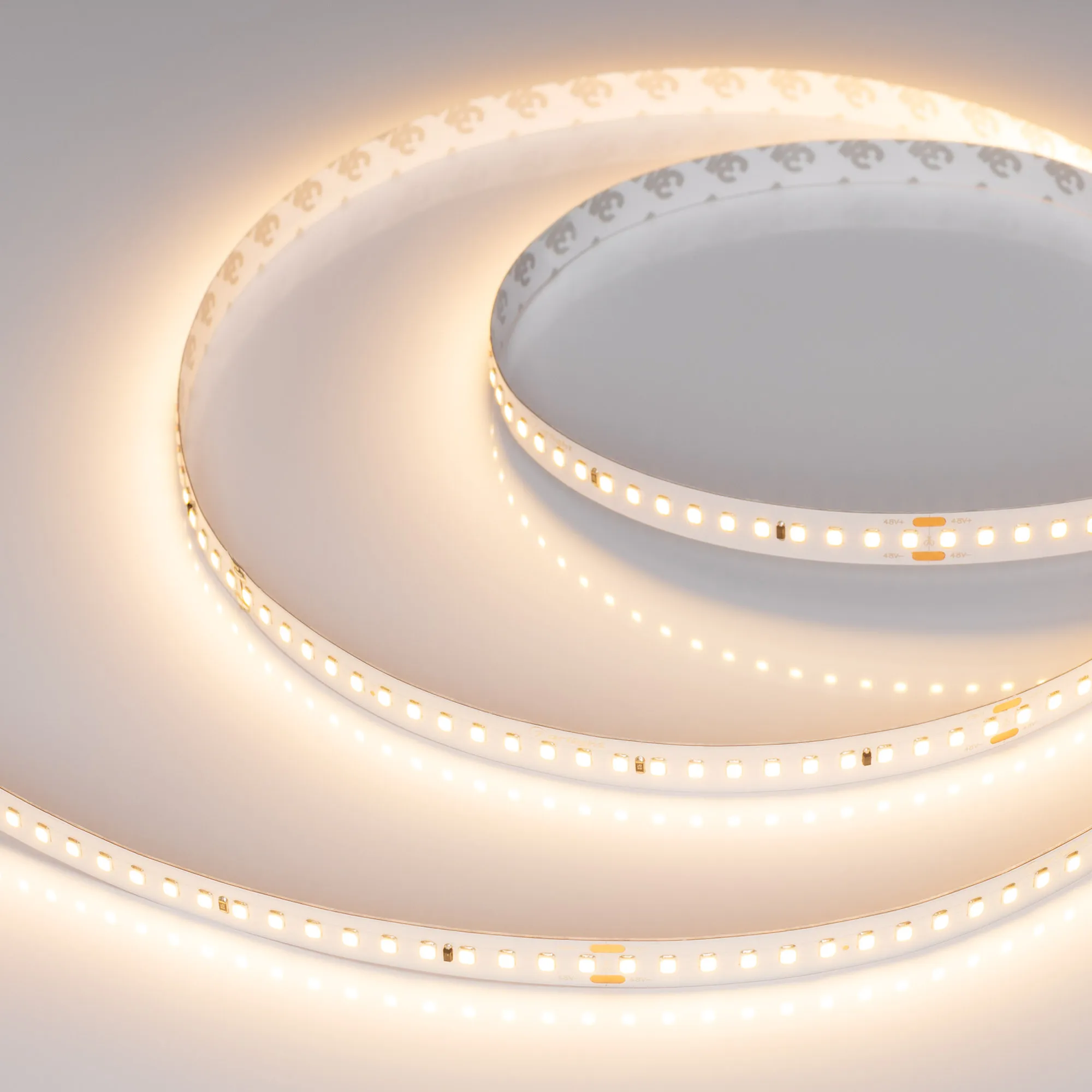 Лента светодиодная IC-A144-12mm 48V Warm2700 (5.8 W/m, IP20, 2835, 50m) (Arlight, 5.8 Вт/м, IP20)