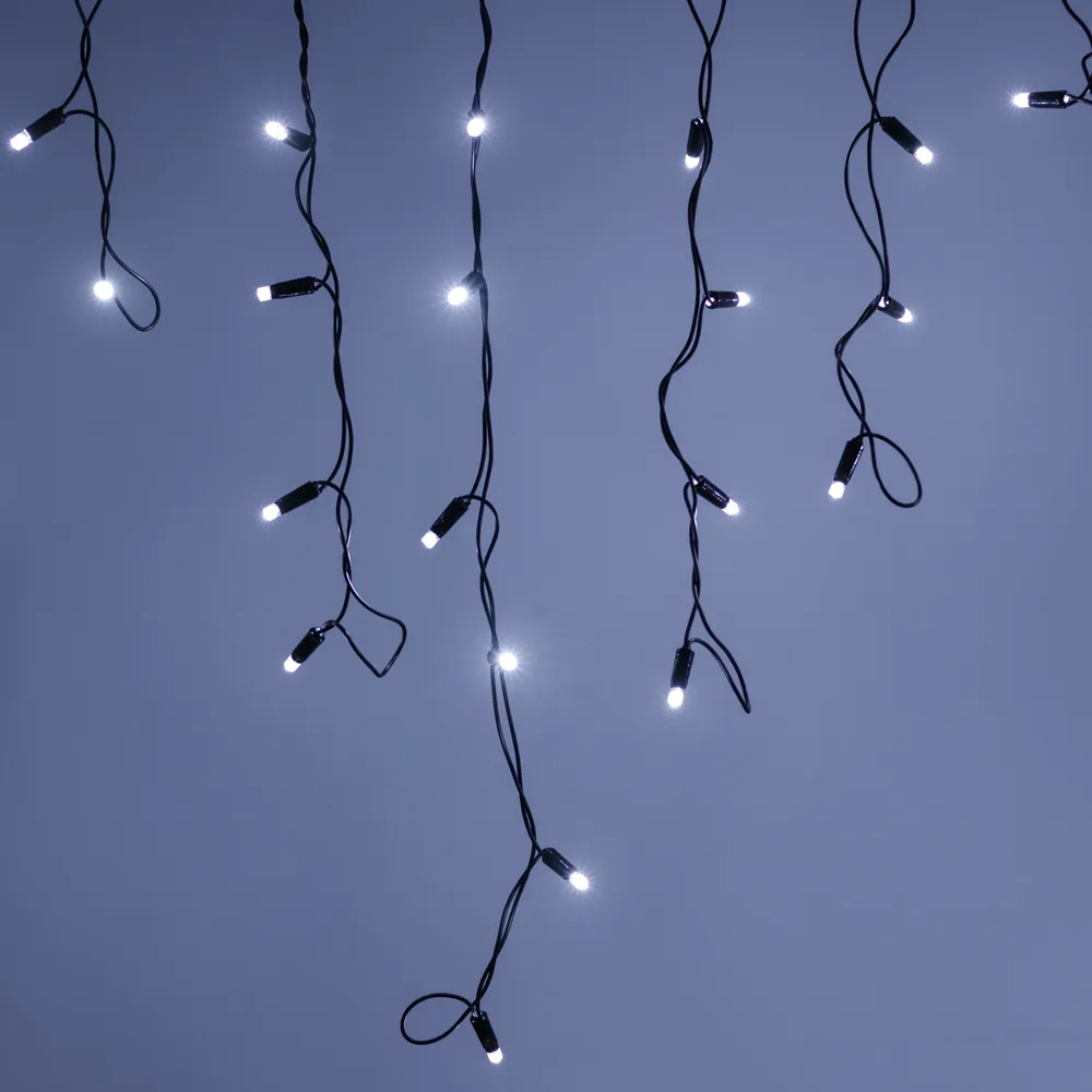 Светодиодная гирлянда ARD-EDGE-PRO-4000x600-BLACK-128LED-FLASH WHITE (230V, 8W) (Ardecoled, IP65)