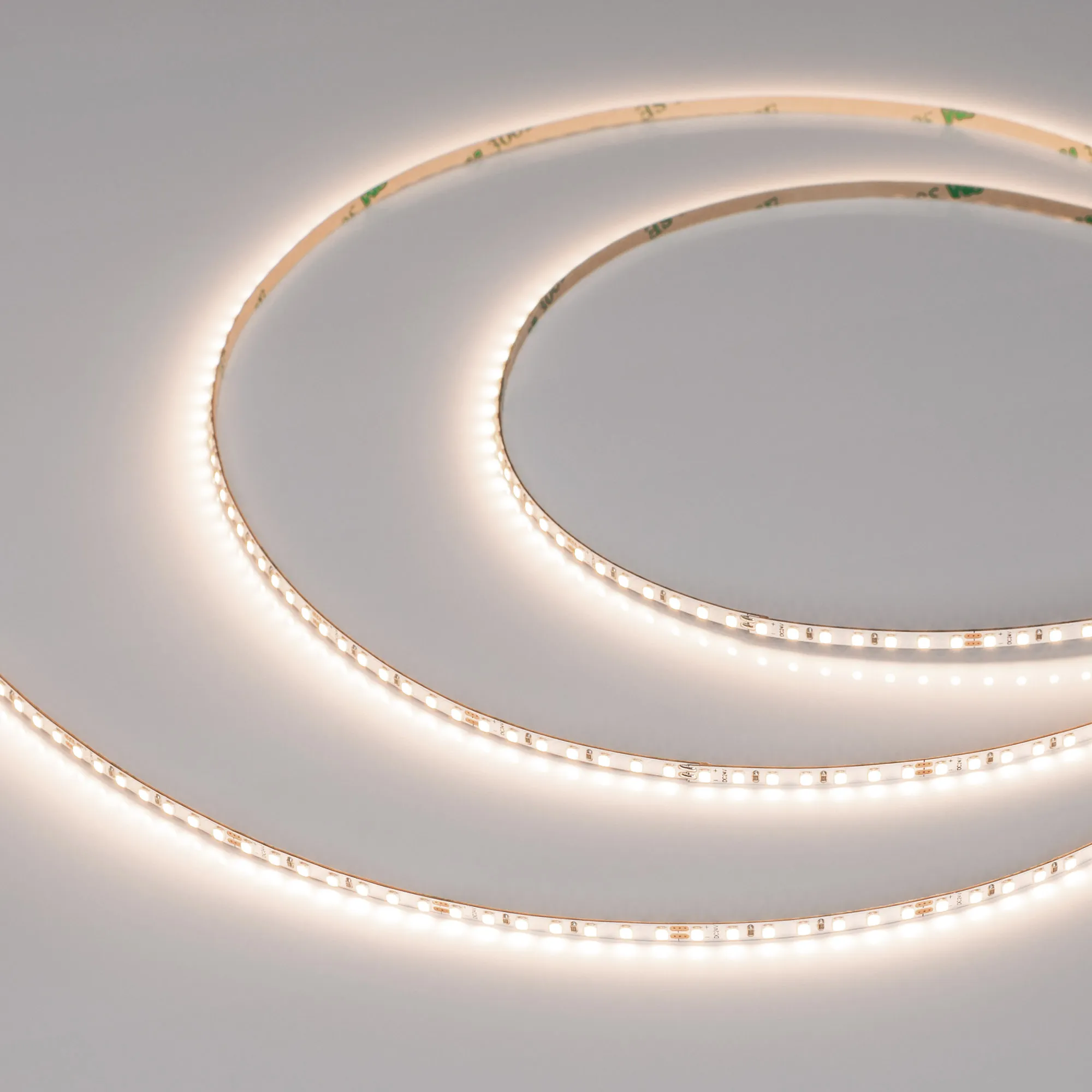 Лента светодиодная MICROLED-M182-3.5mm 24V Warm3500 (7 W/m, IP20, 2216, 5m) (Arlight, узкая)