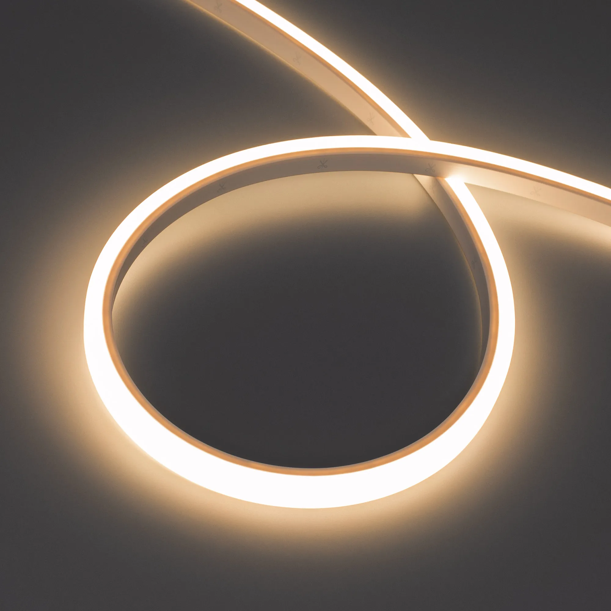 Лента герметичная WAVE-TOP-PU-A144-10x10mm 24V Warm3500 (5 W/m, IP68, 1m, wire x1) (Arlight, Вывод боковой, 3 года) - изображение товара