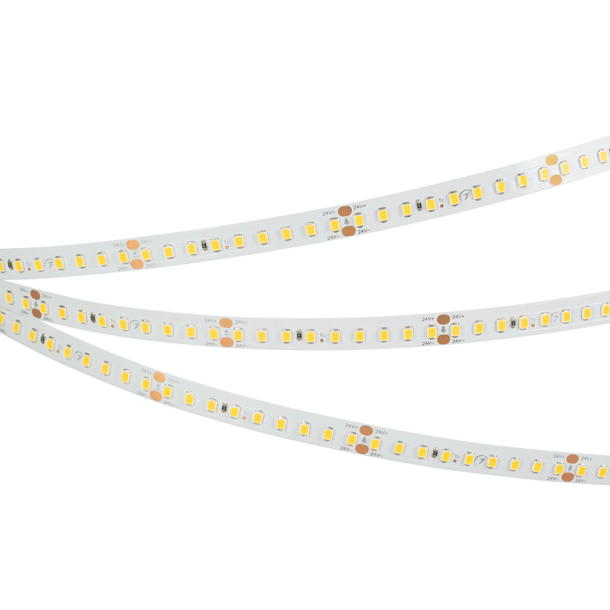 Лента светодиодная RT-A144-10mm 24V Warm2700 (7.7 W/m, IP20, 2835, 5m) (Arlight, высок.эфф.200 лм/Вт) - изображение товара