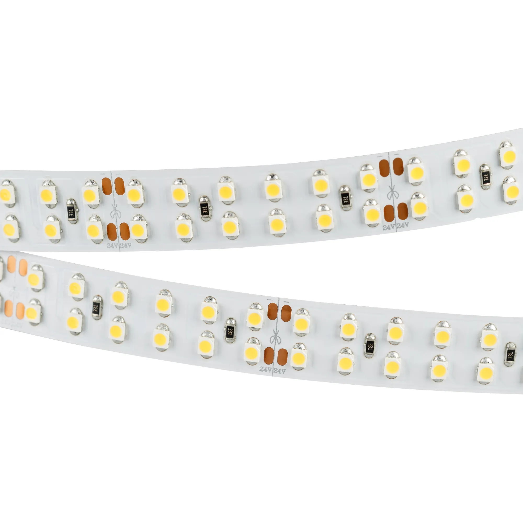 Лента светодиодная RT 2-5000 24V White6000 2x2 (3528, 1200 LED, LUX) (Arlight, 19.2 Вт/м, IP20)