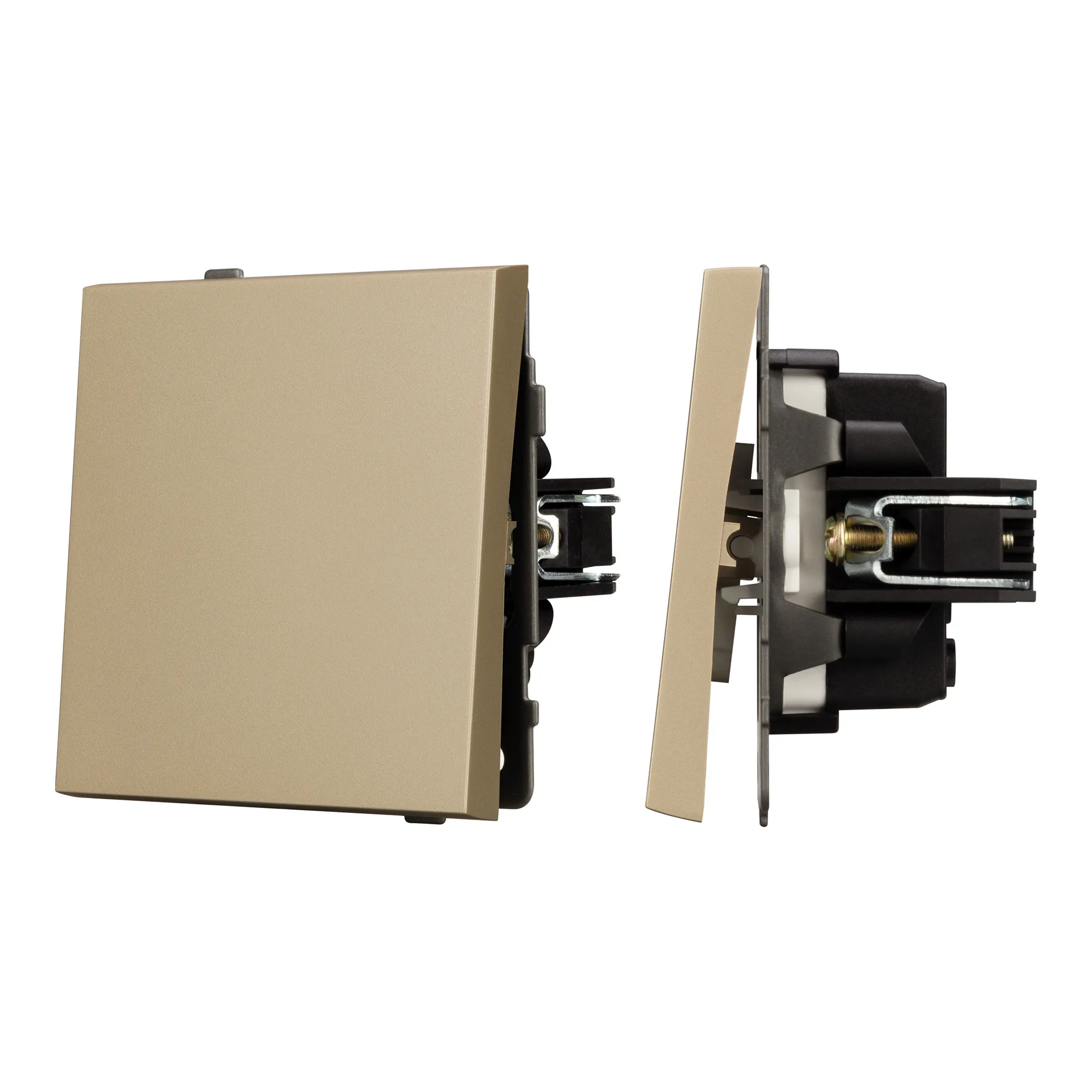 Механизм выключателя одноклавишный непроходной SWT-TENDO-MK01-SFPL-GD (230V, 10A) (Arlight, -) - изображение товара